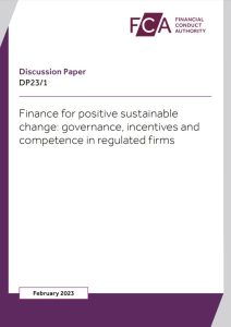 FCA publishes 'Finance for positive sustainable change' discussion paper