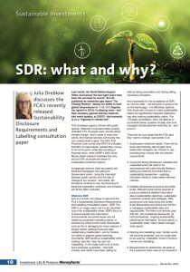 SDR: What and Why?