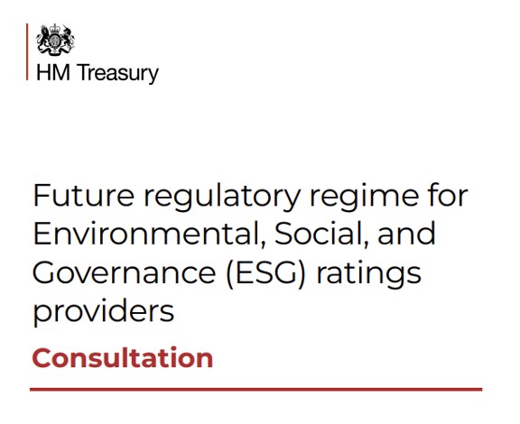 ESG ratings consultation