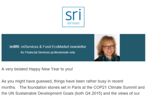 inSRI newsletter January 2018