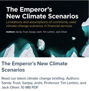 IFoA report: The Emperors new climate scenarios