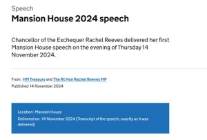 Mansion House speech highlights sustainable finance
