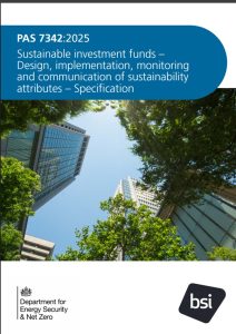 BSI PAS 7342 sustainable fund specification published