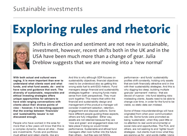 Exploring rules and rhetoric – ILP Moneyfacts