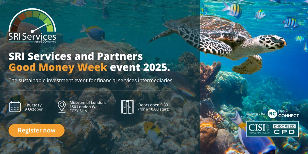 ‘SRI Services and Partners 2025 Good Money Week event’ – one month to go!