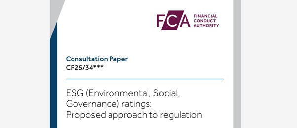 FCA publishes ESG Ratings proposals