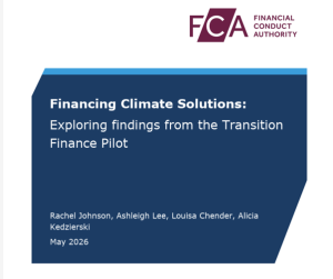 Financing climate solutions - FCA